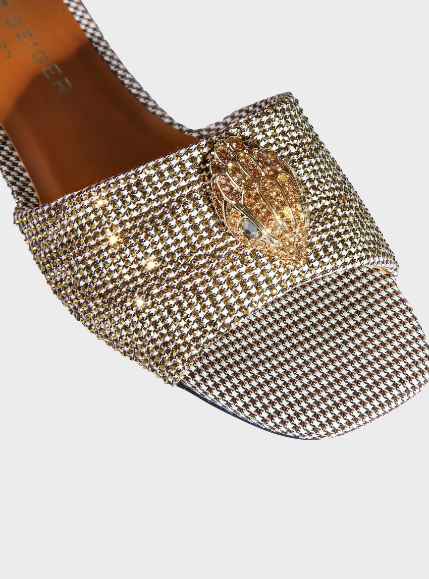 Kurt Geiger Kensington Flat Sandals - Beige