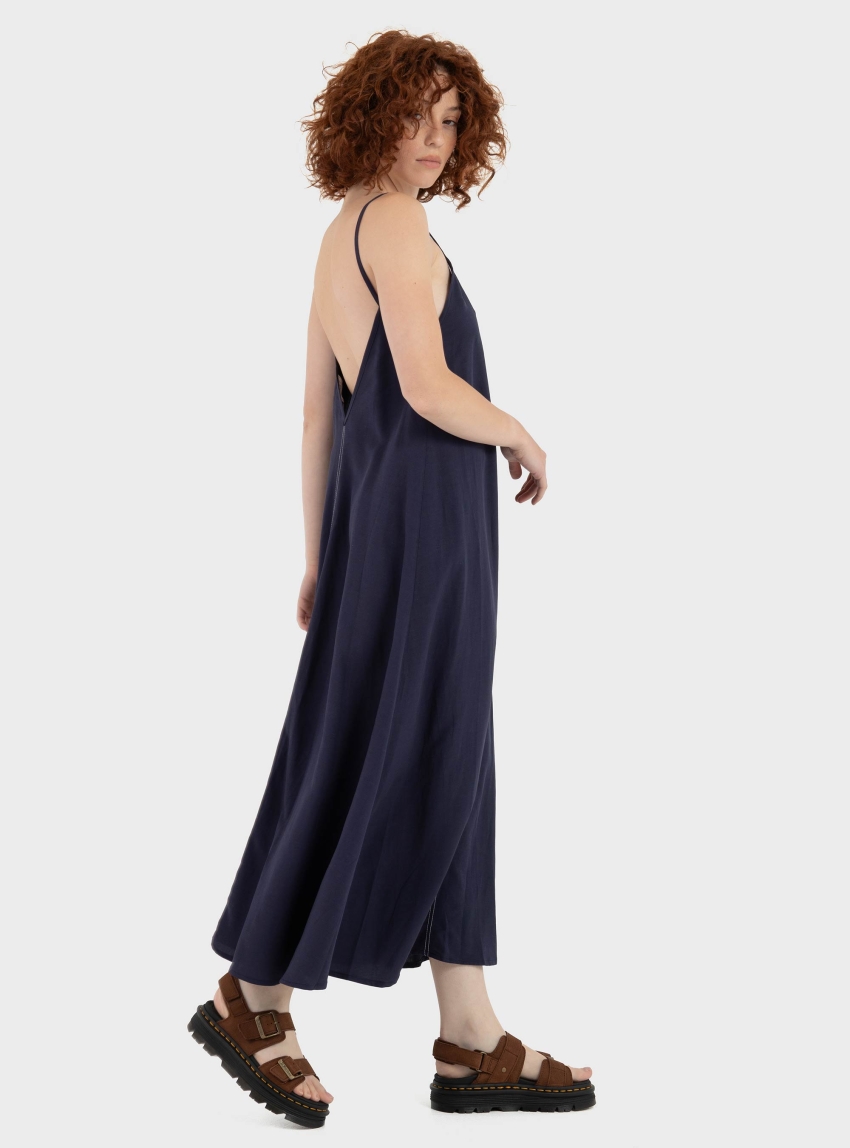 Black & Black  Dress - Blue
