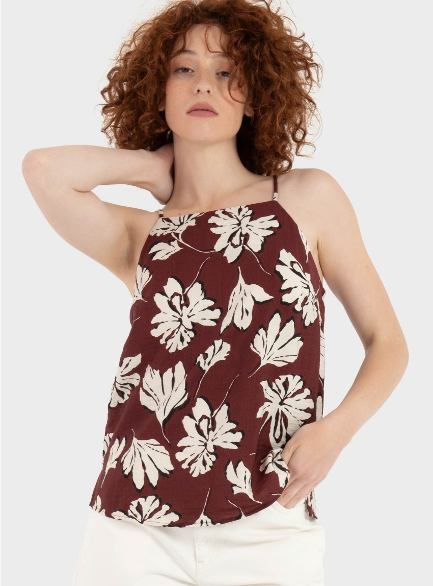 Vero Moda Jennifer Singlet Top - Bordeaux