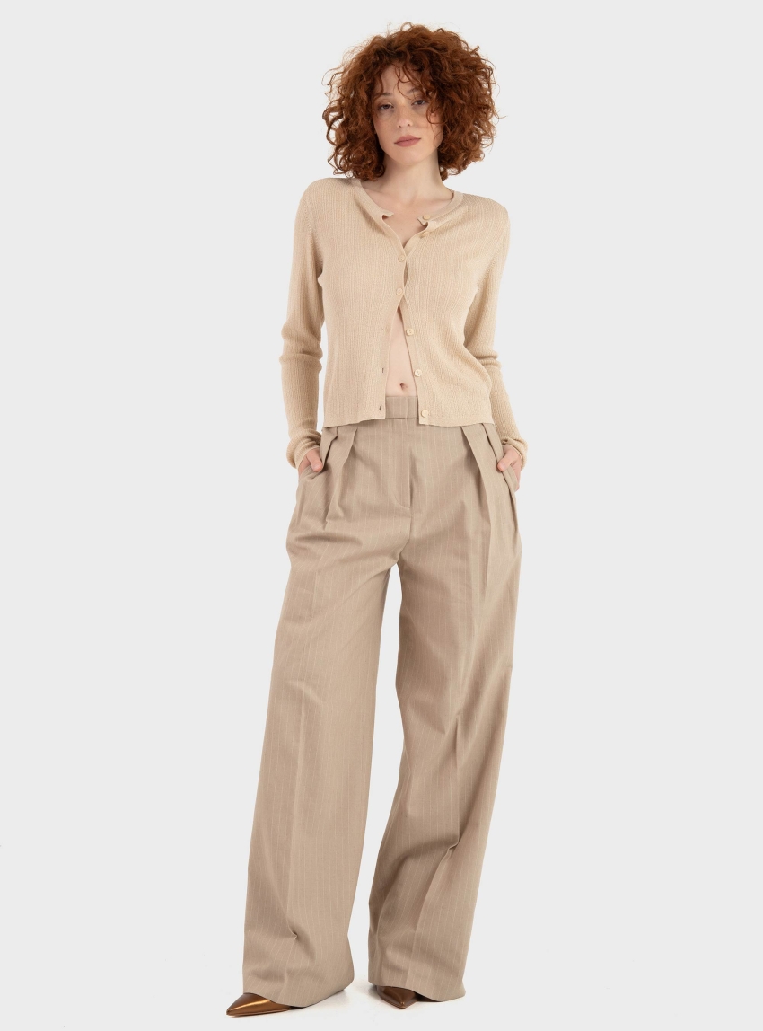 Vero Moda Secret Shore O-Neck Cardigan - Light Beige