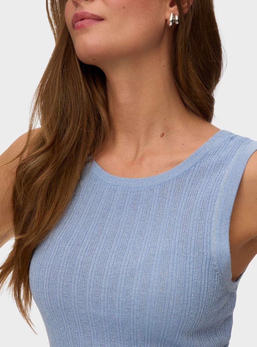 Vero Moda Secret Shore 2 Way U-Back Top - Light Blue