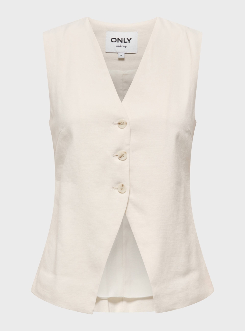 Only Tila Waistcoat - Off White