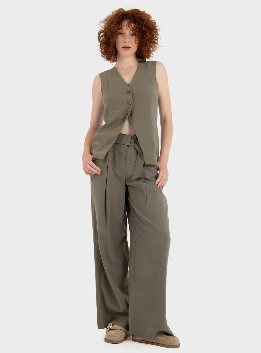 Only Tila Waistcoat - Olive