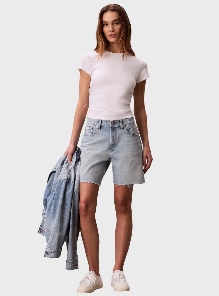 Calvin Klein 90's Denim Shorts - Light Aged Denim