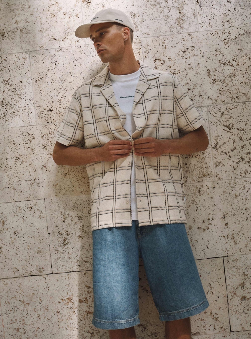 Gabba GABsven Reg Resort Wire SS Shirt - Beige