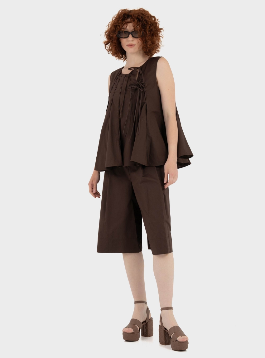 Mei Mei J A-Shape Top - Brown