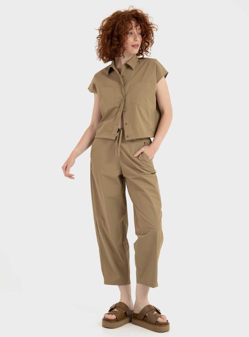 Save The Duck Asap Lite Pants - Dark Beige