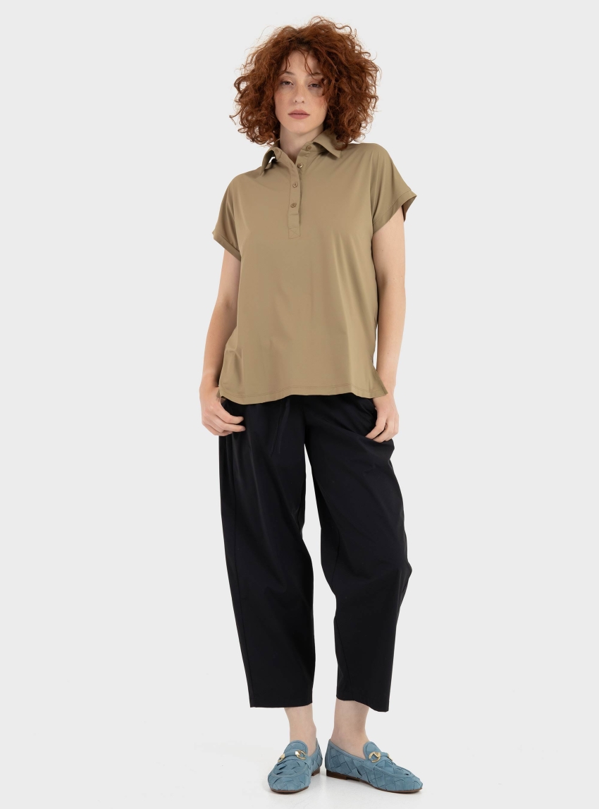 Save The Duck Aina Polo - Dark Beige