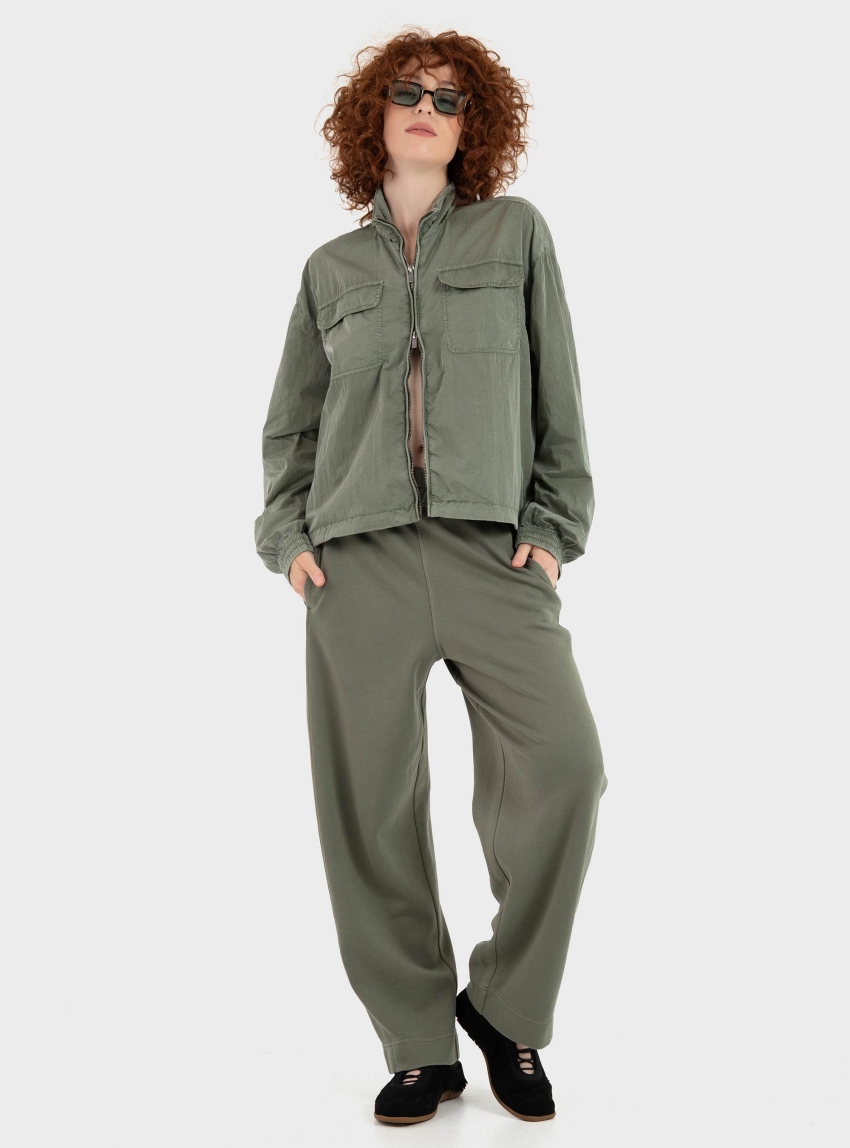 Keeling Loose Fit Short Jacket - Olive