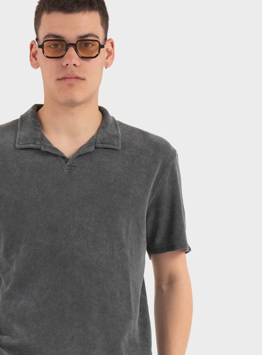 Dirty Laundry Terry Towel T-Shirt - Grey