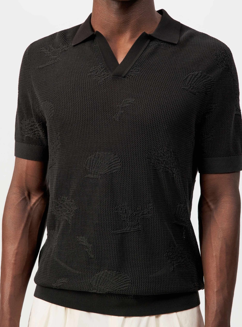 Drykorn Braian Regular Fit Knitted Polo - Brown