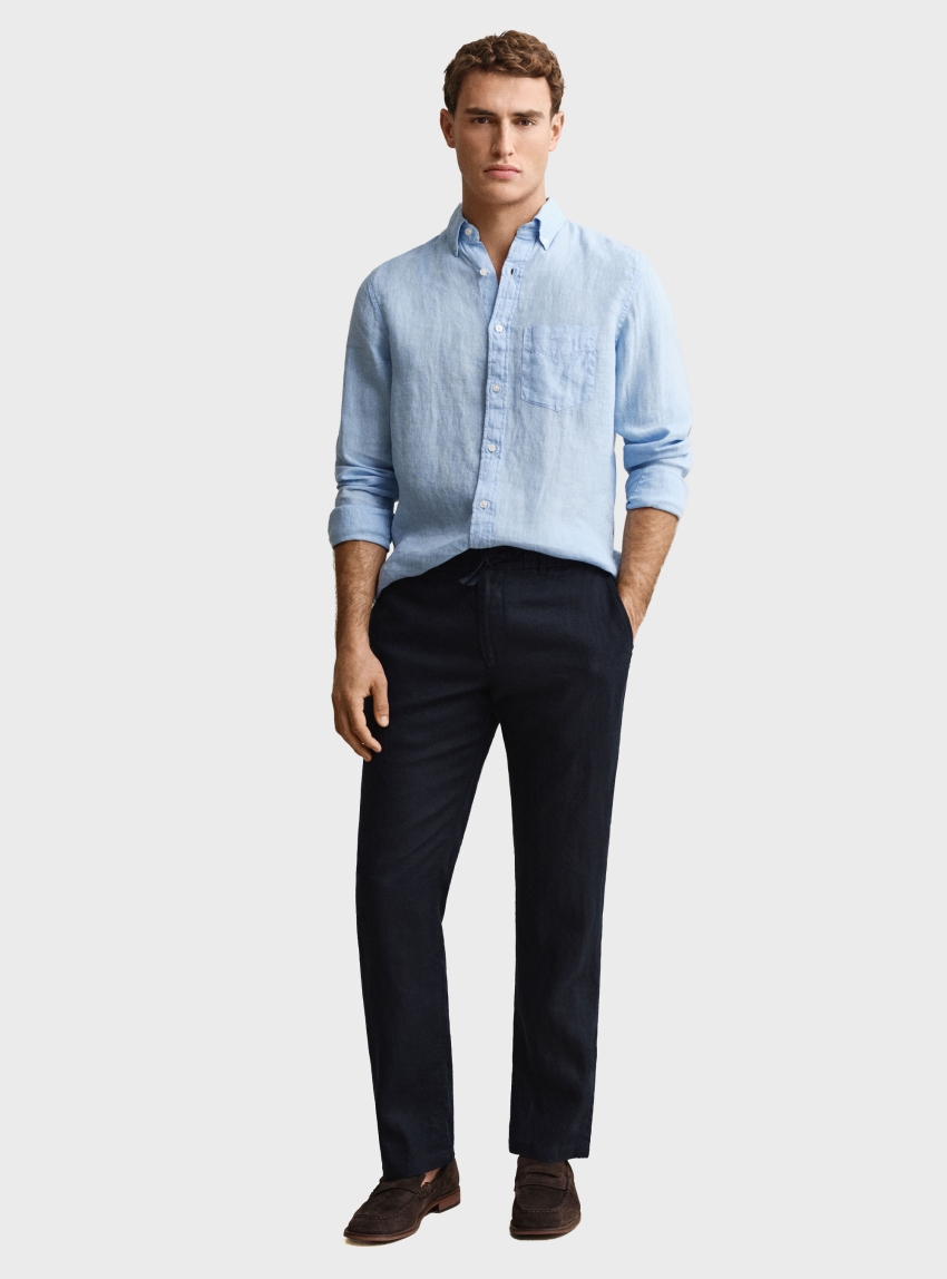 Gant Linen Pants - Blue