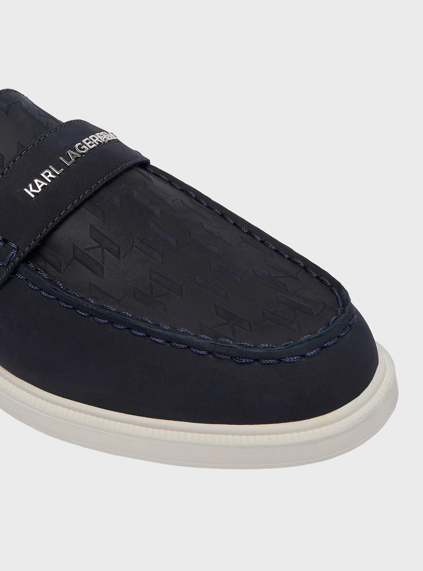 Karl Lagerfeld Kori Monogram Loafers - Navy