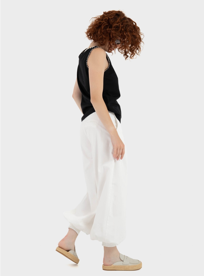 Philia Loft Ballon Trousers - Ecru