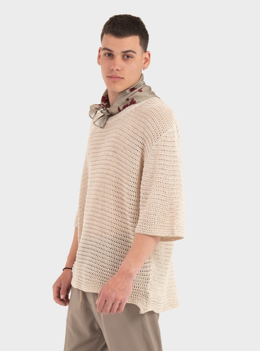 I'm Brian Knitted T-Shirt - Beige