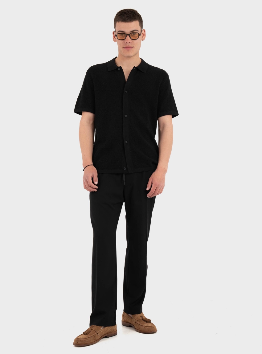 I'm Brian Loose Tapered Pants - Black