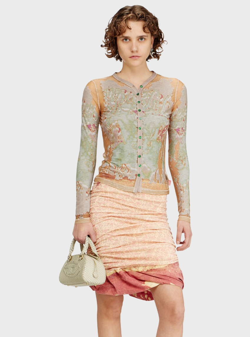 Diesel 1DR Dome Crossbody - Light Olive