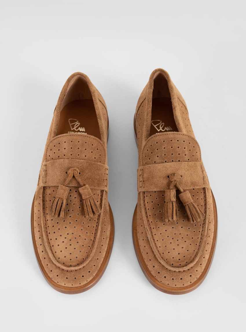 Per La Moda Tassel Loafers - Light Brown