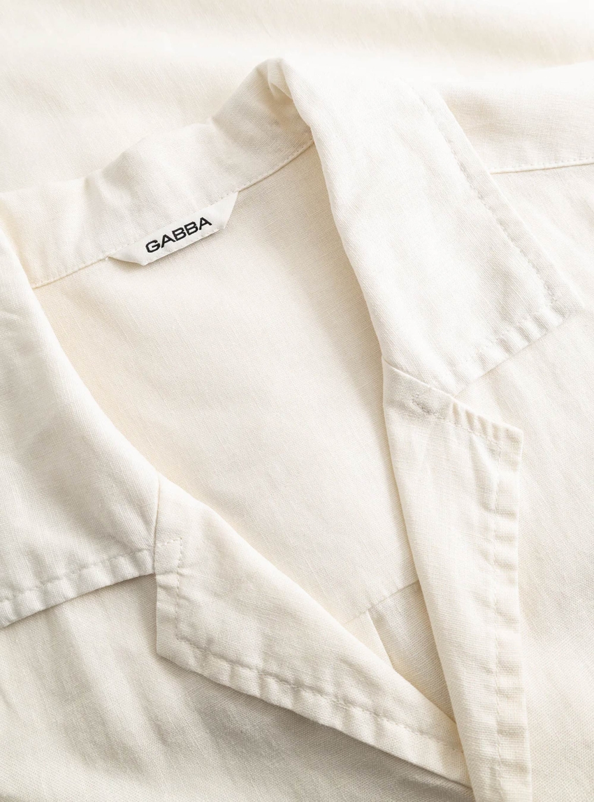 Gabba GABtimo Resort Lins Shirt - Off White