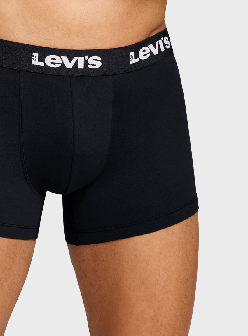 Levis 2-Pack Repeat Logo Boxer Briefs - Black