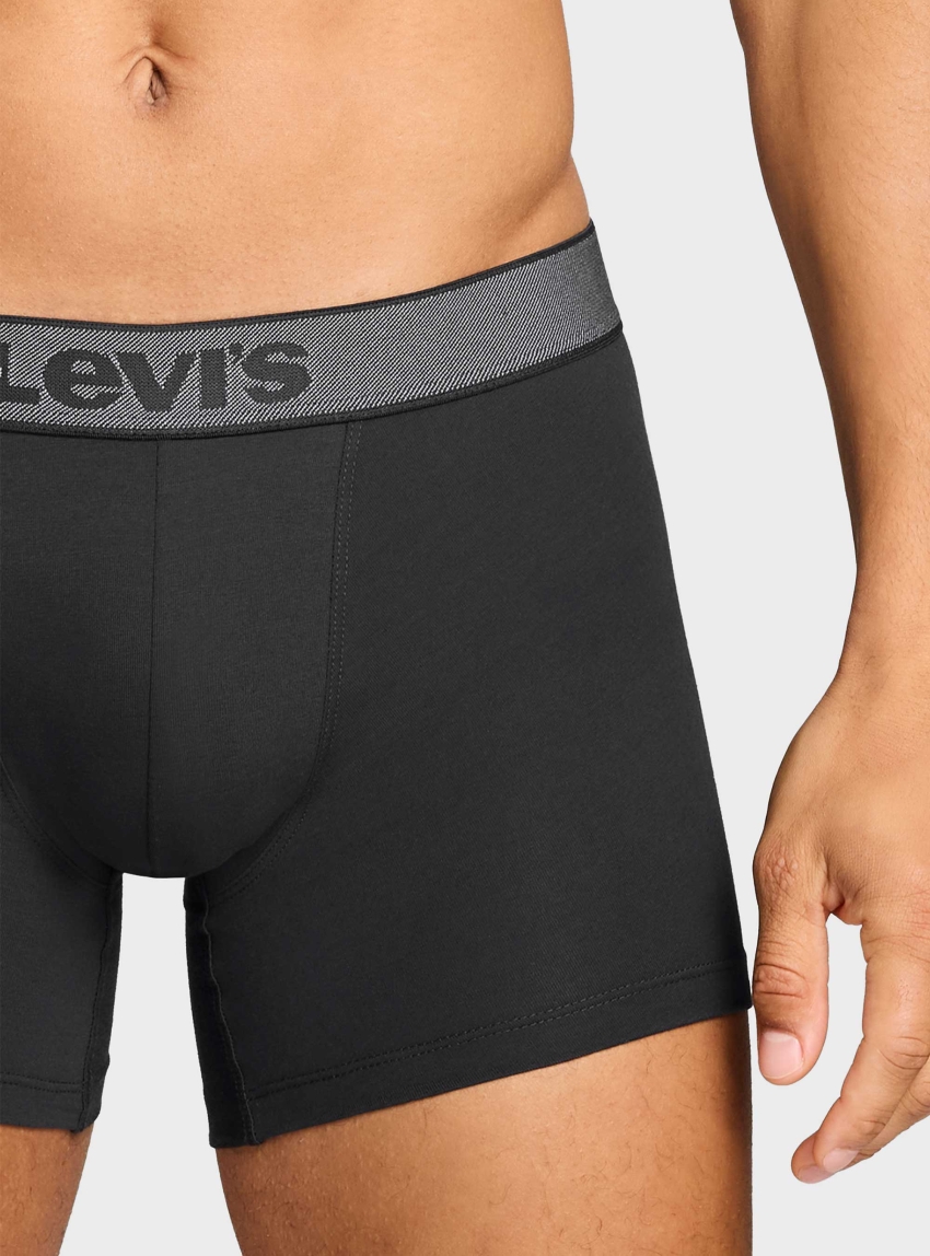 Levis 2-Pack Twill Boxer Briefs - Black