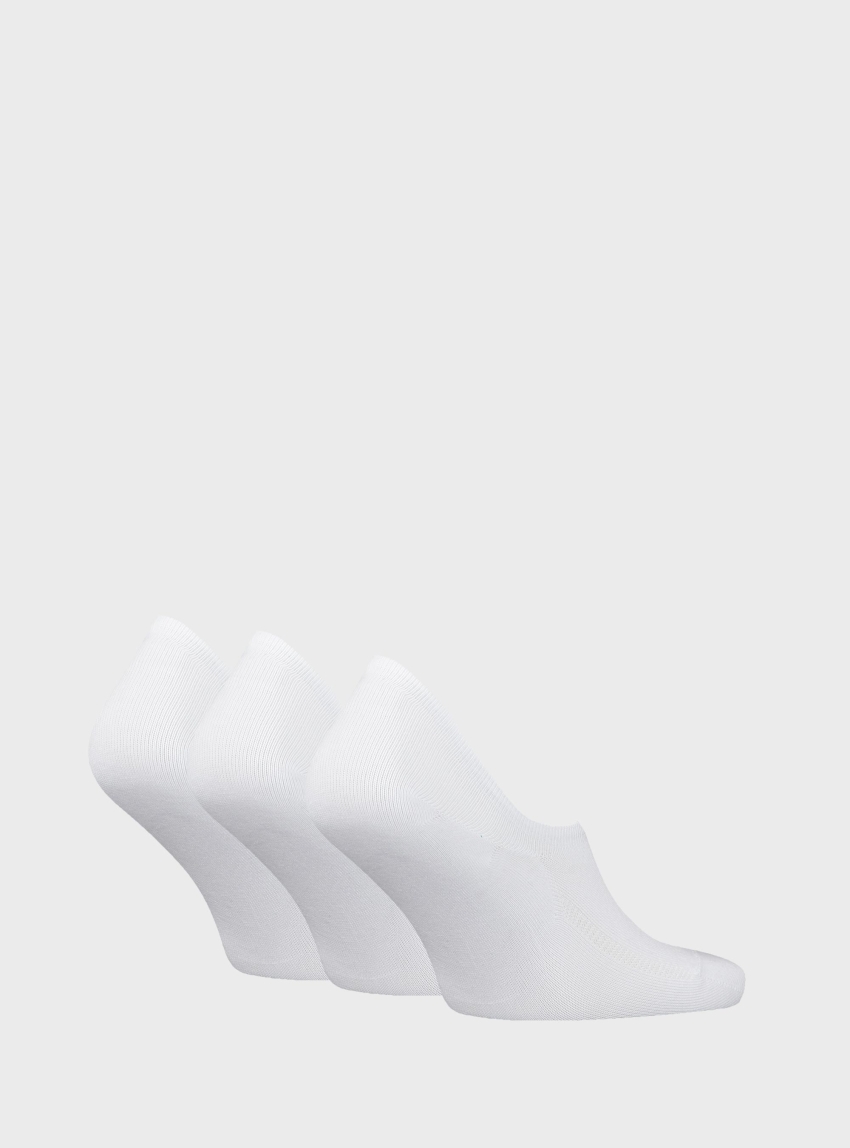 Levis 3-Pack High Cut Batwing Logo Socks - White