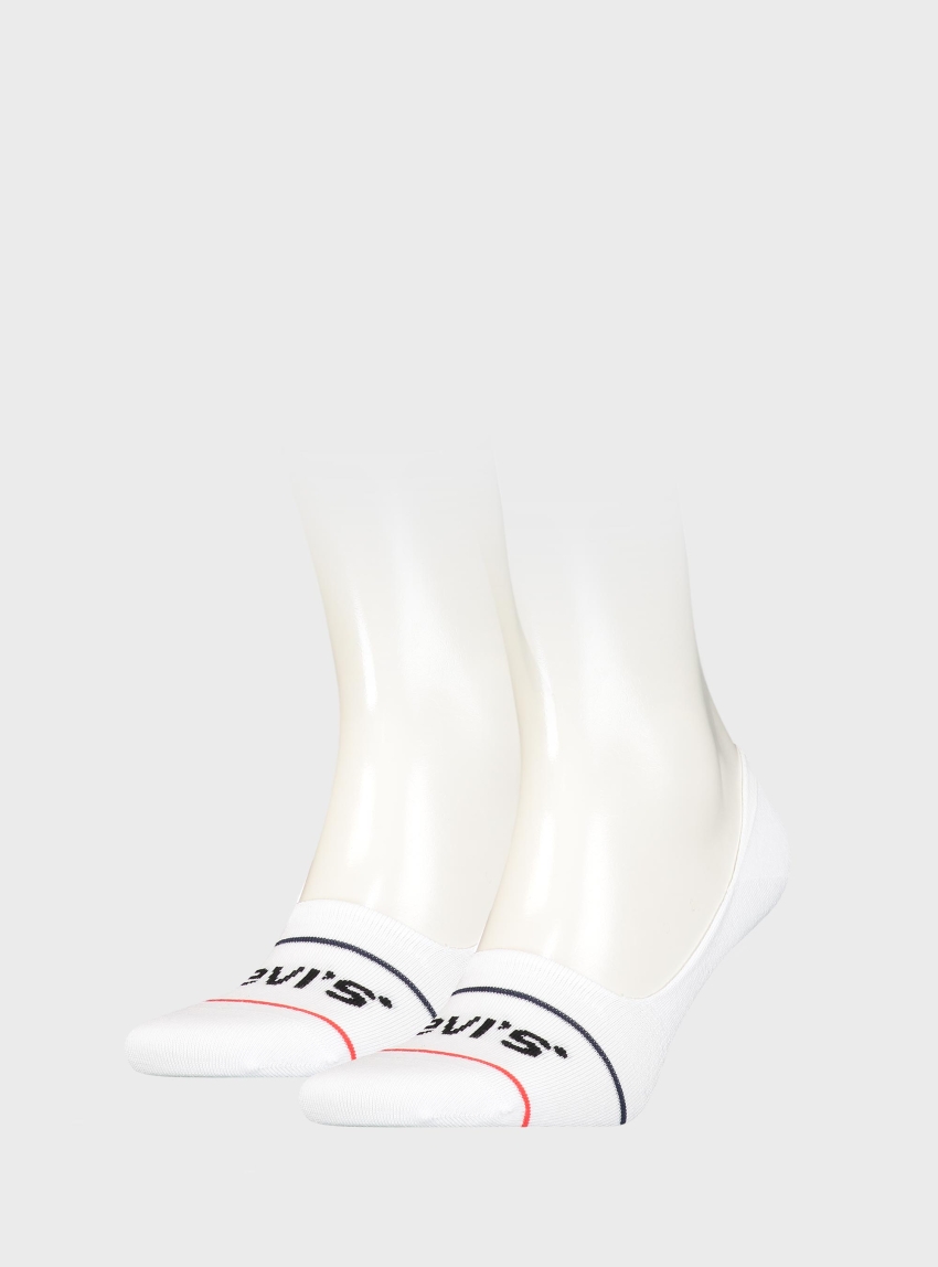 Levis 2-Pack Low Rise Sport Socks - White