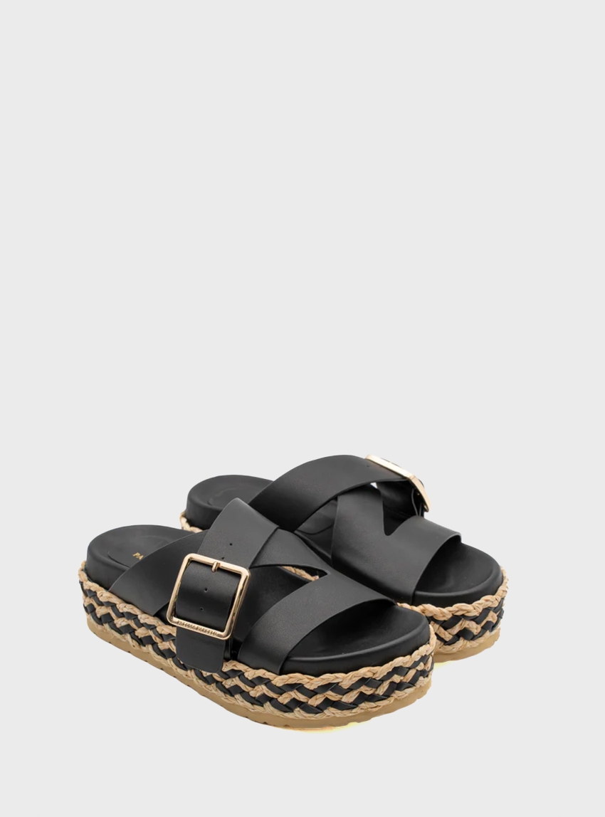 Paloma Barcelo Vienna Platform Sandals - Black