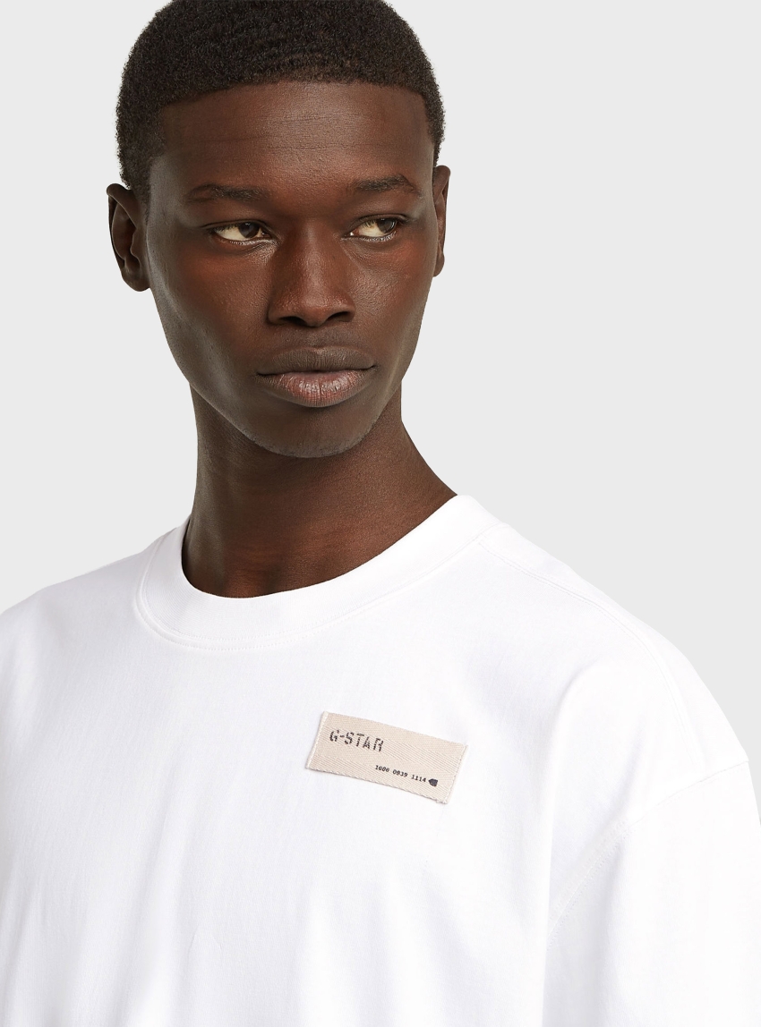 G-Star Hb Badge Relaxed T-Shirt - White