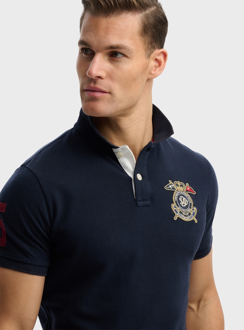 Superdry Crest Polo Shirt - Navy