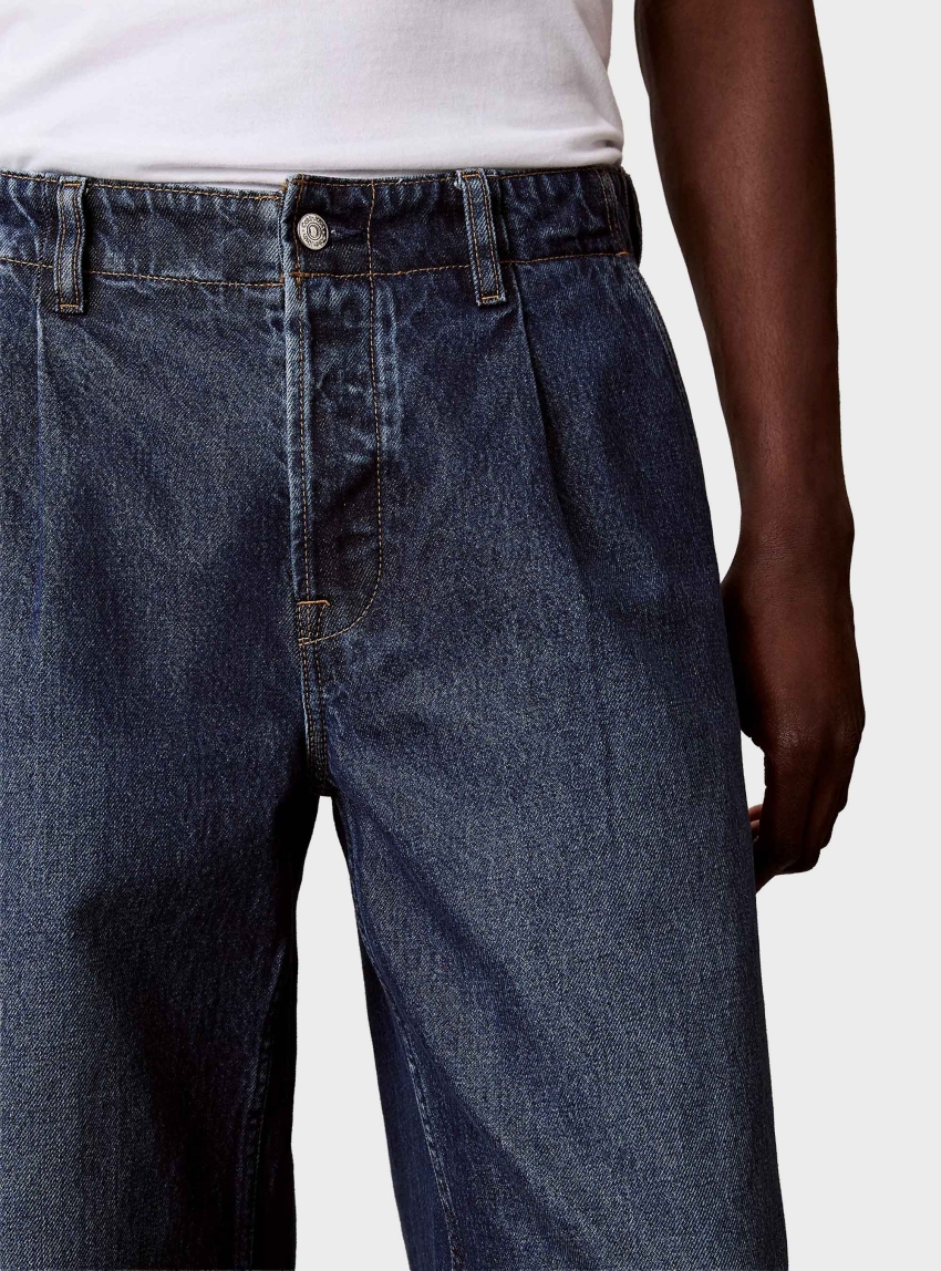 Calvin Klein Barrel Trouser Jeans - Dark Aged Denim