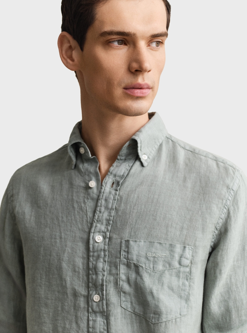 Gant Linen Shirt - Light Green