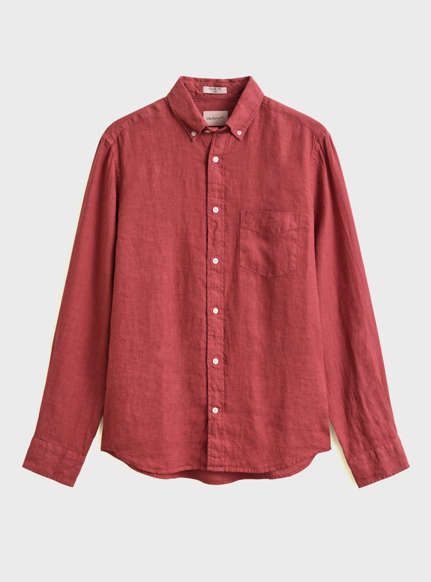Gant Linen Shirt - Coral