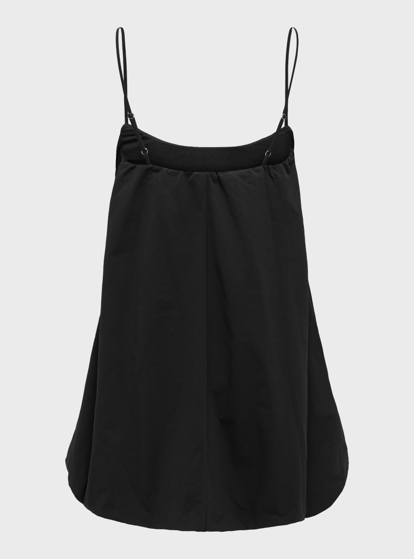 Only Firu Strap Short Balloon Dress - Black