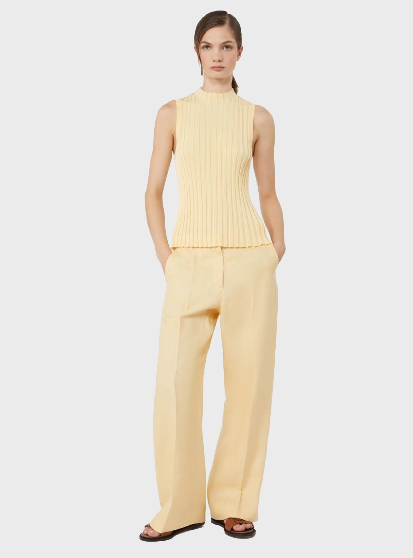 Weekend Max Mara Stretch viscose yarn jumper - Yellow