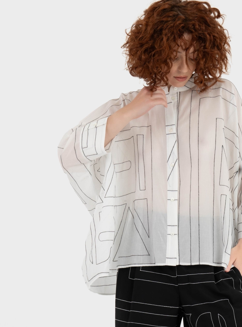 Mei Mei J Loose Shirt - White