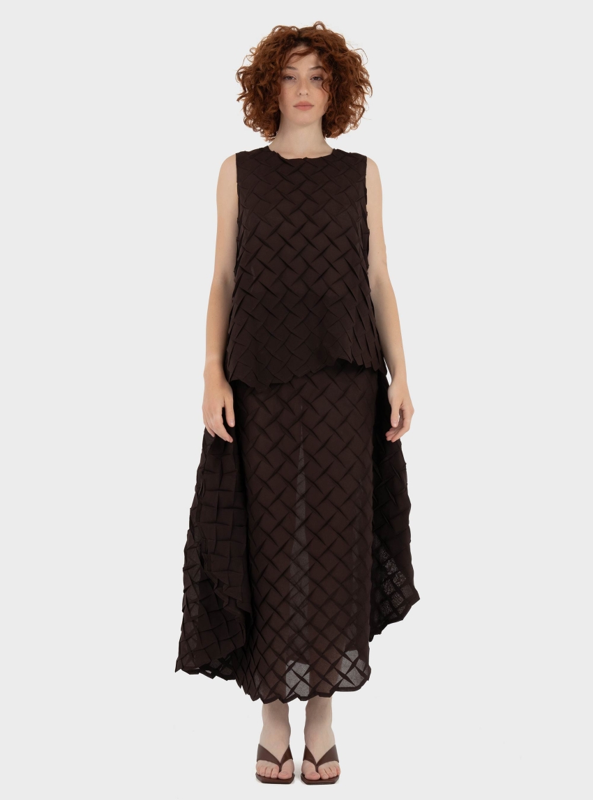 Mei Mei J Skirt - Brown