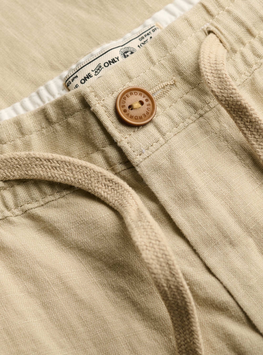 Superdry Merchant Linen Pants - Sand
