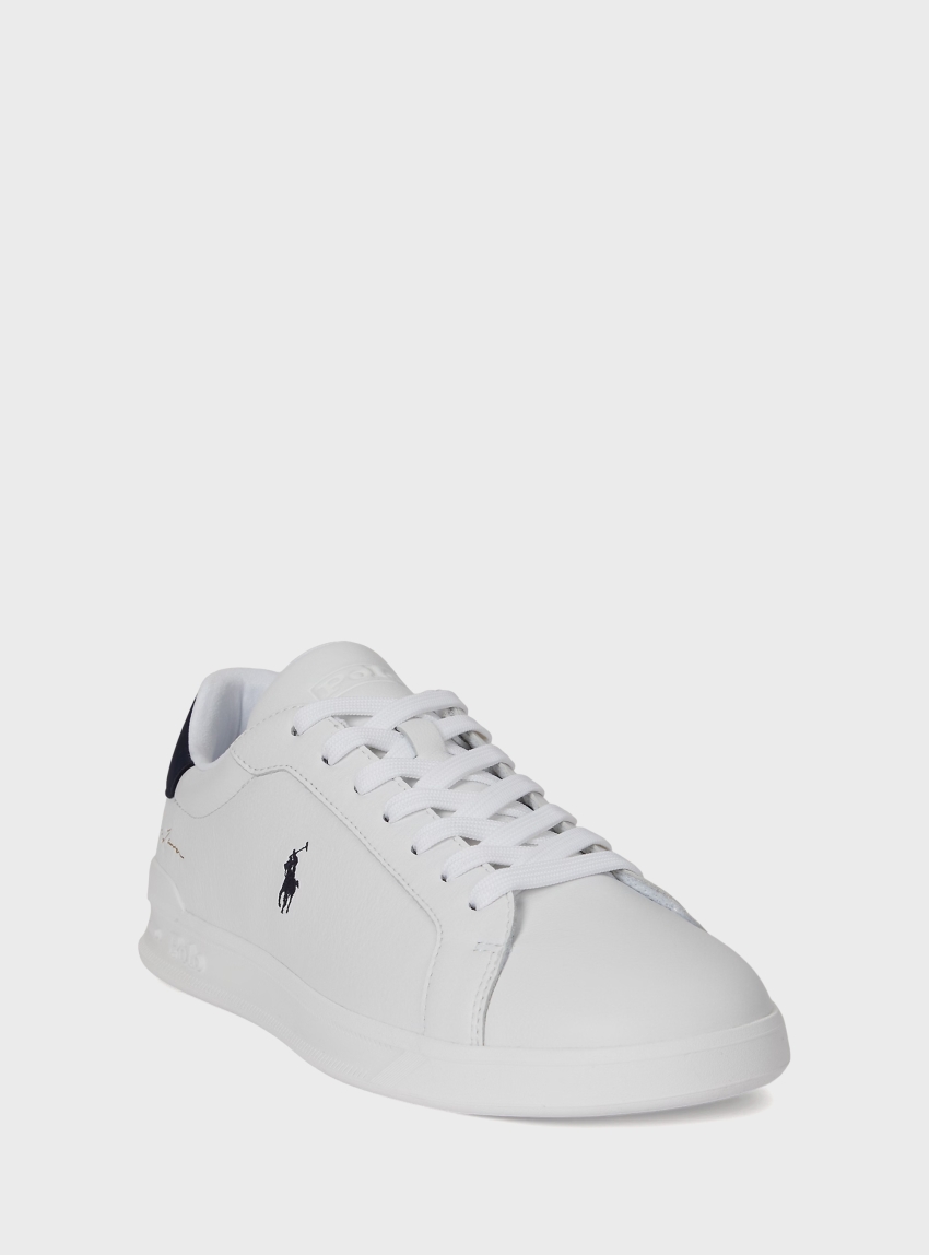 Polo Ralph Lauren Heritage Court Ii Leather Trainers - White