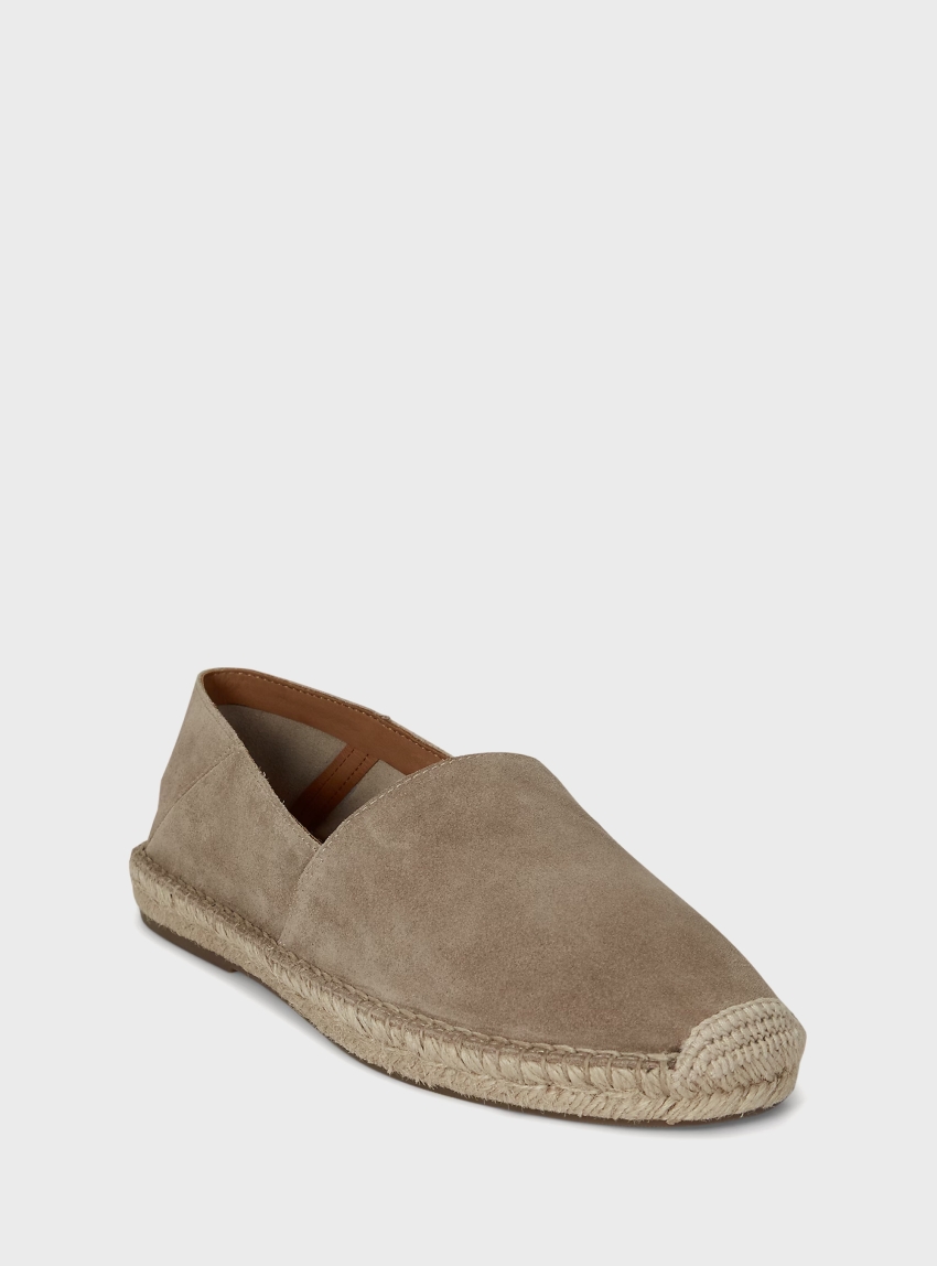 Polo Ralph Lauren Cevio Suede Espadrilles - Dark Beige
