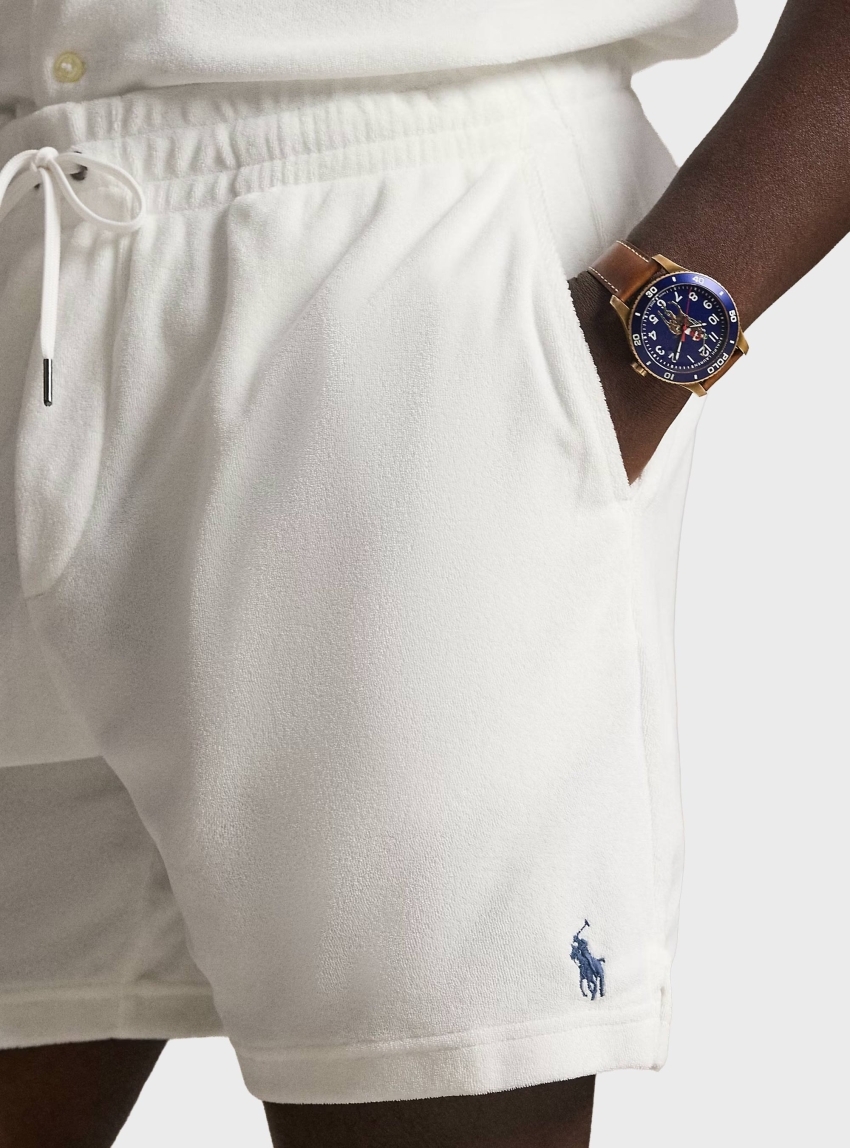Polo Ralph Lauren Terry Drawstring Short - White
