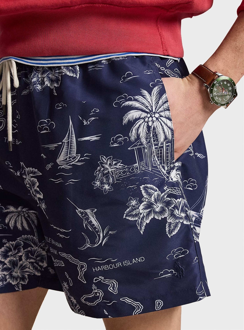 Polo Ralph Lauren 14.5 Cm Traveller Swimming Trunks - Blue
