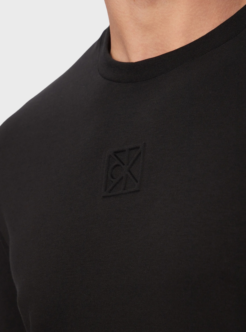 Calvin Klein Supima  Cotton T-Shirt - Black