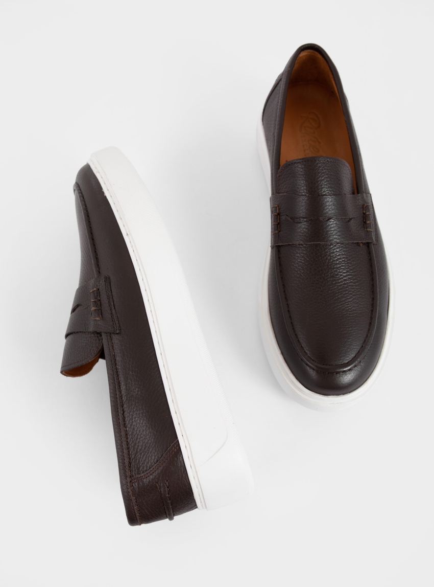 Riviera Penny Loafers - Dark Brown