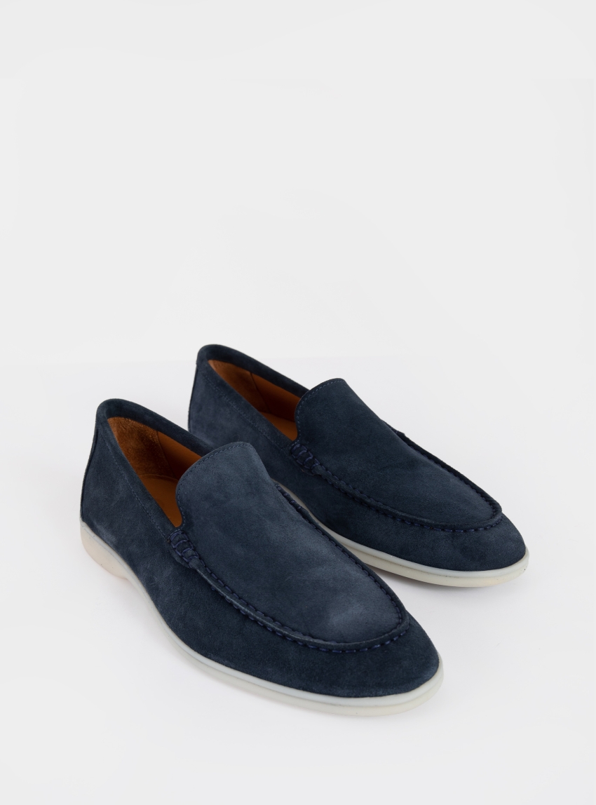 Riviera Suede Loafers - Blue