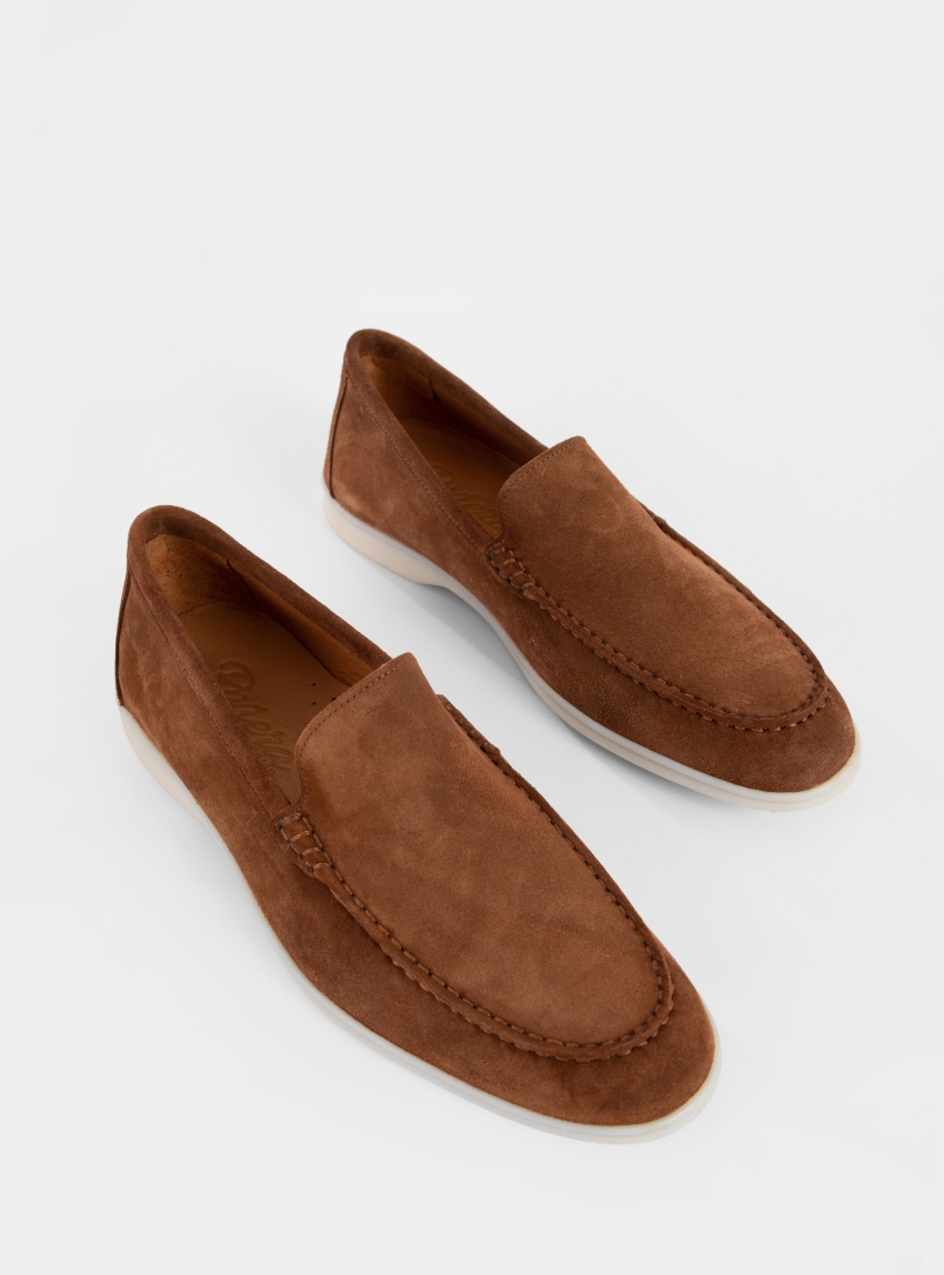 Riviera Suede Loafers - Rust