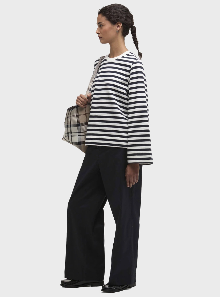 Barbour Layla Sweatshirt - Striped Blue