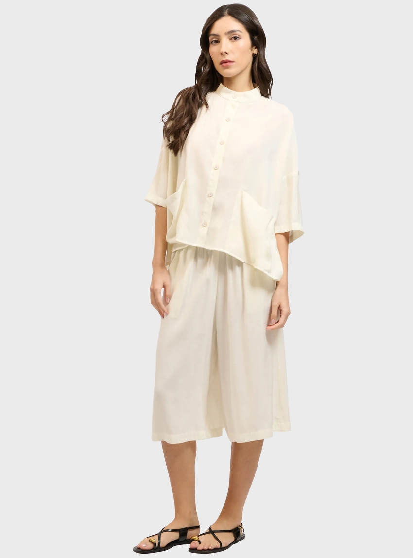 Collectiva Noir Ochre Shirt - White