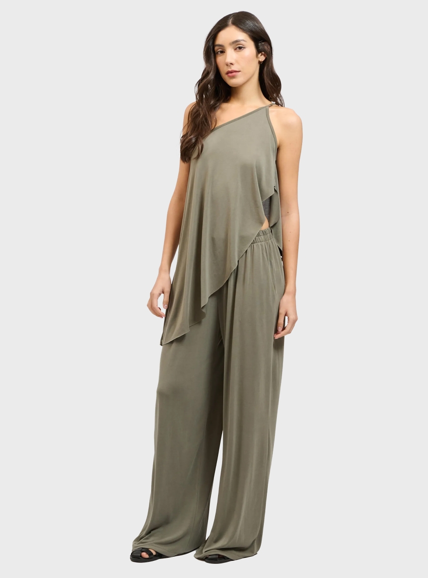 Collectiva Noir Delphi Pants - Khaki