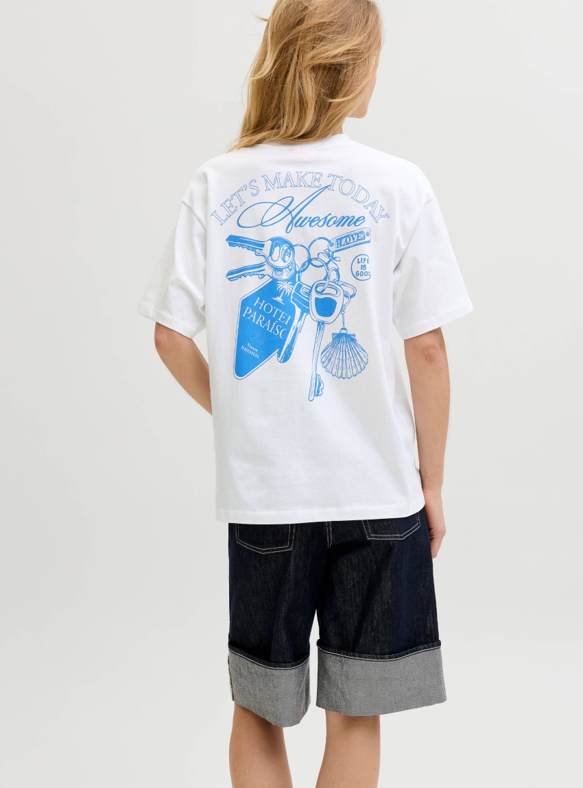 JJXX Millow Loose Tee - Light Blue